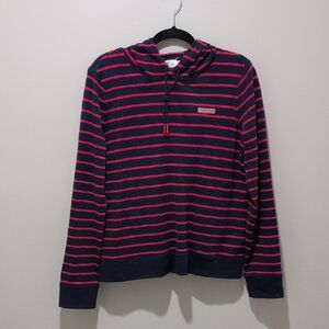 Vineyard Vines Navy Striped Sweatshirt Hoodie